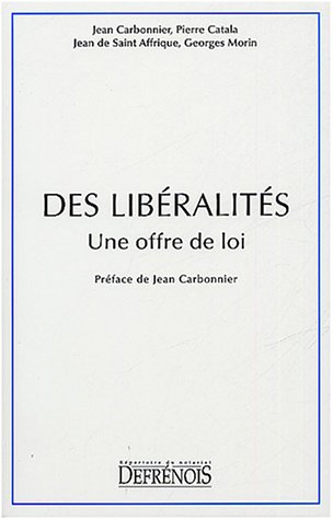 Des libéralités