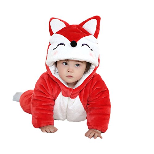 Cute Unisex Baby's Winter Flannel Pajamas Suit Cosplay Costume Animal Romper Onesie Outwear Sleepwear Nightwear Outfits