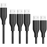 Anker [6-Pack Powerline Micro USB - Durable Charging Cable [Assorted Lengths] for Samsung, Nexus, LG, Motorola, Android…