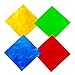 ZXUEZHENG 400 Pieces Aluminium Foil Christmas Candy Wrappers 4 by 4 Inch Chocolate Wrappers for Christmas DIY Candies and Chocolate Packaging, 4 Colors 10cm x 10cm