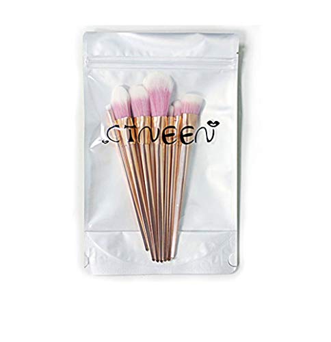 CINEEN professionelles 7-teiliges Set für Make-up, Kosmetik-Pinsel, Puder, Foundation, Lidschatten, Lippenpinsel