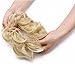 Haironline Scrunchie Bun Up Do Hair Piece Hair Ribbon Ponytail Extensions Wavy Curly Bleach Blonde, 55 Gram