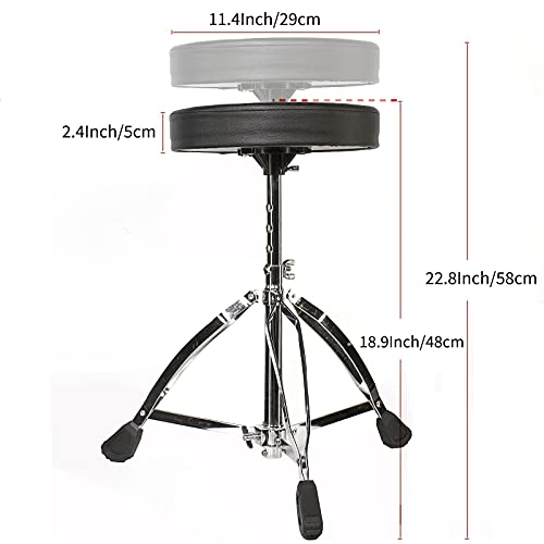 Drum Throne Universal Height Adjustable Stool, Adjustable Tripod Stool