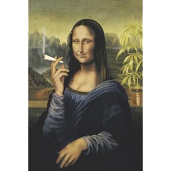 Large 35x23 inch Mona Lisa Smoking Poster Poster Print, 24x36
