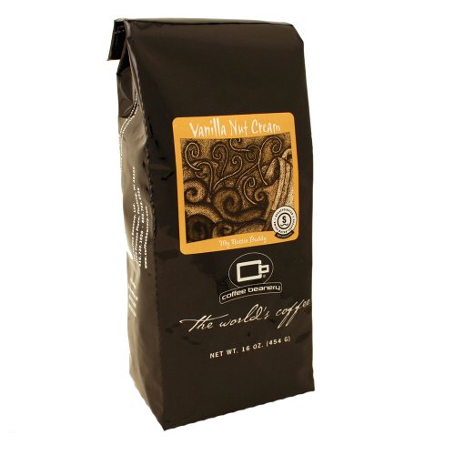 Vanilla Macadamia Nut Decaf Coffee by Coffee Beanery | 12oz Flavored Decaf Coffee Ground Medium Roast Coffee | 100% Specialty Arabica Coffee Ground | Gourmet Coffee | Flavored Ground Coffee Medium Roast
