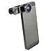 Black Universal Clip-on 180 Degree 3 in 1 Camera Lens for iPhone 5 5S 4 4S 6 Samsung Galaxy S5/S4/S3 Note 4/3/2