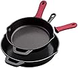 Tramontina 2 Pc Cast Iron Skillet Set, Black