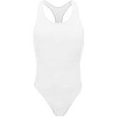 FYMNSI Men's Leotard Underwear Sexy Racer Back One-Piece Bodysuit Stretch Swimsuit Thongs Singlet Workout