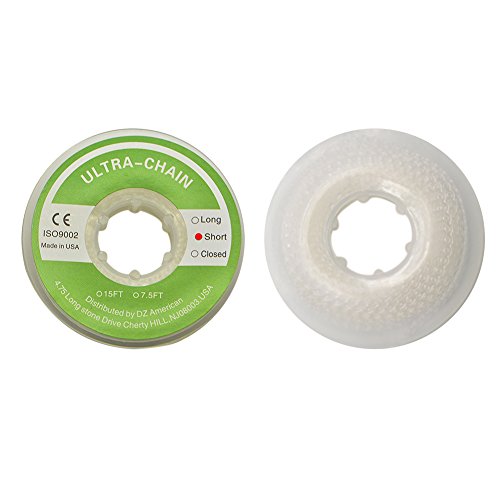 Wecando Clear Dental Orthodontic Elastic Chain Power Chains Brace Orthodontic Spool Elastic Rubber Band (Short)