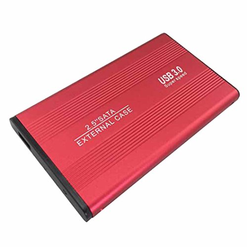 MChoice USB3.0 Hi-Speed External Hard Drives Portable Desktop Mobile Hard Disk Case (Red)