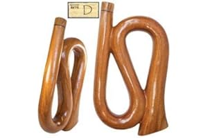 Travel Didgeridoo Saxophone tuned D, 14" Length, 11" Width, 2" Mouth