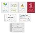 48-Pack Bulk Happy Birthday Cards Box Set – Assorted Birthday Cards in 6 Simple, Fun Designs For Women, Men and Kids. Left Blank Inside For Your Own Personalized B’day Greetings. Includes 48 Envelopes