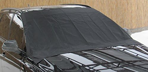 Car Windshield Cover, Snow Frost And Ice Protector, Two Sided All Season Sun Shade Protector, Waterproof, 4 Windproof Strings, 6 Magnets, Size 72"x57", For SUV, VAN, With Storage Bag