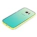 AIIYG DS(TM) Samsung Galaxy S7 Edge, G9350 Gradient Color Mirror Soft TPU Case with Shockproof PC Bumper for S7 Edge (Green)