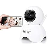WiFi Pet Dog Camera TOOGE Pet Monitor Indoor Home Cat Camera for Baby/Elder/Nanny Motion Detection Night Vision 2-Way Audio