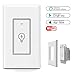 Smart Light Switch,Wi-Fi Switch In-wall Wireless Switch Compatible With Amazon Alexa,Remote Control Your Fixtures From Anywhere,Timing Function,Overload Protection,No Hub Required