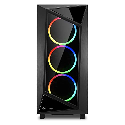 Sharkoon-REV200-RGB-Caja-de-Ordenador-PC-Gaming-Semitorre-ATX-Negro