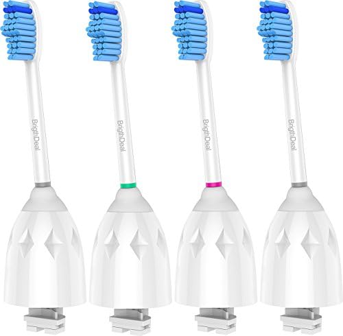 BrightDeal Sensitive Toothbrush Heads Replacement for Philips Sonicare E-Series Essence, Xtreme, Elite and Advance HX7053/64 (4-pack)