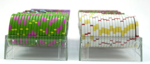 Claysmith Gaming 200-Count 'The Mint' Poker Chip Set in Acrylic Case, 13.5gm