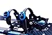 FLASHTEK 21 Inches Snowshoes for Men and Women, Light Weight Aluminum Terrain Snowshoes + Pair Anti-Shock Adjustable Snowshoeing Poles + Free Carrying Tote Bag (Blue)