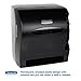 Kimberly-Clark Professional LEV-R-MATIC Manual Hard Roll Towel Dispenser (09765), Black, for 1.5