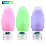 On the go® Silicone Travel Bottle Set shampoo conditioner bottle leak proof design silicone travel bottles
