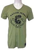 Sailor Jerry SNAKE Mens V Neck Shirt