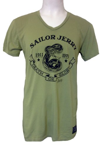 Sailor Jerry SNAKE Mens V Neck Shirt