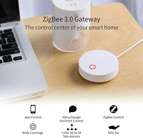 Smart Tuya Zigbee Hub Gateway Wireless Smart Home Bridge para domtica control remoto y monitoreo funciona con Alexa Google Assistant
