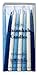 Rite-Lite Judaica Deluxe Blue & White 4.7-Inch Chanukah Candles, Box of 45