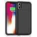 iPhone X / 10 Battery Case 5200mAh HETP Rechargeable External Charger Case Portable Power Charging Case [Lightning Charging Port] with Sync Through for Apple iPhone X / 10 (5.8 Inch)- Black