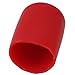 CNBTR Soft Rubber Screw Thread Cover Round Rubber Hose End Caps Rubber Finisher Pipe Stop 30x17x14mm Red Pack of 10