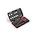 Truweigh TUFFWEIGH Digital Mini Scale (100g x 0.01g - Red/Black) - Rubberized Impact Resistant Digital Kitchen Scale - Travel Digital Pocket Scale - Digital Food Scale - Small Digital Scale