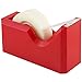 JAM PAPER Colorful Desk Tape Dispensers - Red - Sold Individually