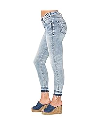 Silver Jeans Co. Skinny Avery Curvy Fit High Rise Tobillo flaco