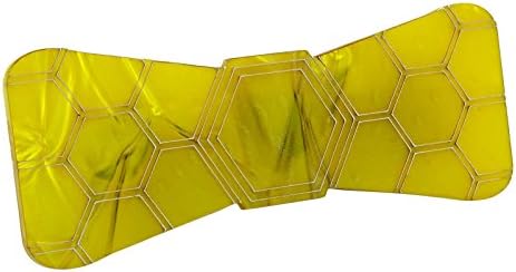 Men Acrylic Designer Shining Hex Bow Necktie Suit Party Accessories