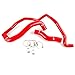 Silicone Radiator Coolant Hose Piping Kit Clamps Replacement For NISSAN 350Z Fairlady Z33 VQ35DE VQ35HR 2003 2004 2005 2006 2007 Red