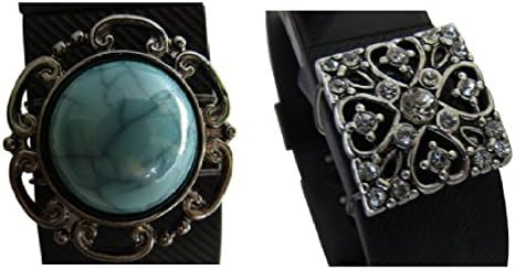 Bling Band Charm Pendants for fitbit Charge, Charge 2 or Charge HR {TM} (One Size, Southwest Sky &amp; Royal Love)