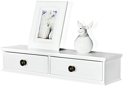 Welland Floating Shelves Wall Mounted Storage Shelf 2 Drawers