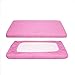 TillYou 100% Cotton Flannel 2 Pack Crib Sheet--White & Rose