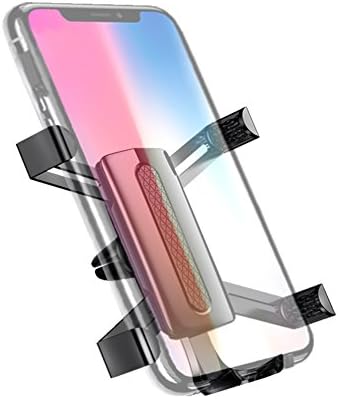Smart No Touch Car Phone Mount, Universal Gravity Auto-clamping Air Vent Car Cell Phone Holder for iPhone 5 5S 6 6S 7 8 SE Plus and X, Samsung Galaxy S6 S7 S8 Edge Note and Other Smartphones Black