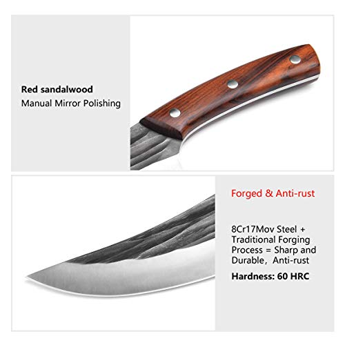Kitchen Knife Chefs Boning Knife Hunting Knife Fixed Blade