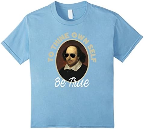 Kids Cool Shakespeare Quote TShirt - Positive Thinking Shirts 10 Baby Blue