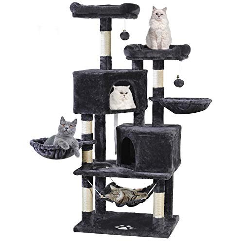 large cat tree with hammock