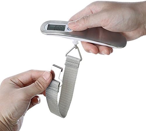 WeighX LS013 Digital Luggage Scale Strap 110 lb 50 kg LCD Backlit Mini Travel