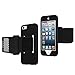 Fintie iPod Touch 6 Armband - [CaseBot Series] iTouch 6 / iTouch 5 Sports Running & Exercise Gym Armband with Premium Flexible Detachable Silicone Case Cover Combo for iPod Touch 6th GEN, Black