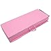 Soozier PU Leather Gymnastics Tumbling/Martial Arts Folding Mat, Pink, 4 x 6' x 2