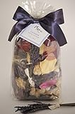 Manu Home Lavender Potpourri Bag~12 oz Made with Relaxing Aromatherapy oils, Lavender Stems from Provence & Natural Dried Flowers. Fragranced Floral Botanicals. Relieves Stress & Anxiety! Pure Plant materials + aromatic plant essential oils for the purpose of altering one's mood, Cognitive, psychological & physical well being. Great Idea for Weddings,Housewarming and Gift Baskets. Hand Crafted in USA!100% Satisfaction!