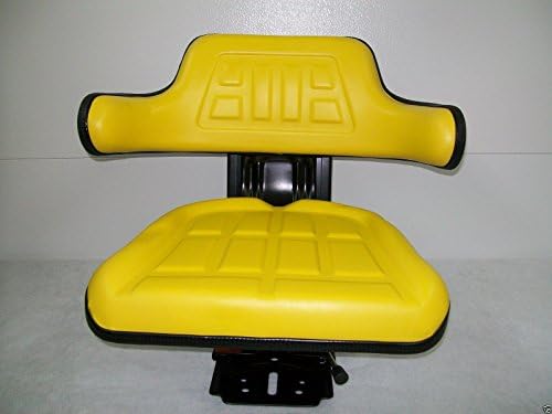 Yellow Waffle Style Universal Tractor Suspension Seat, Multi-Angle Base for John Deere 2140, 2150, 2155, 2240, 2255, 2320, 2350, 2355, 2440, 2940, 2950, 2955, 3030, 3040(FAST &amp; FREE DELIVERY!) #IE60