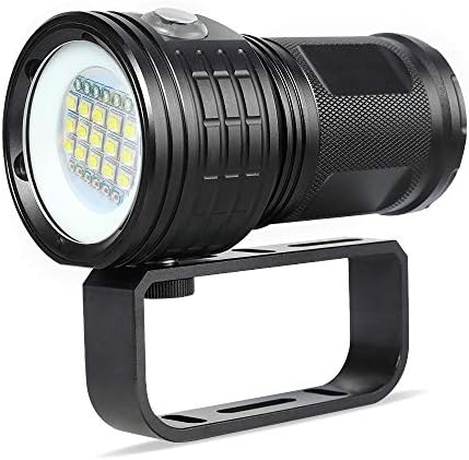 LIDAUTO LED Flashlight Super Bright Waterproof Handheld Torch Photography Fill Light High Power 500W Underwater 80M